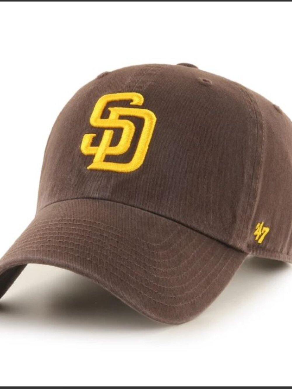 '47 Brand San Diego Padres Clean Up Adjustable Hat Brown NIB Factory Sealed